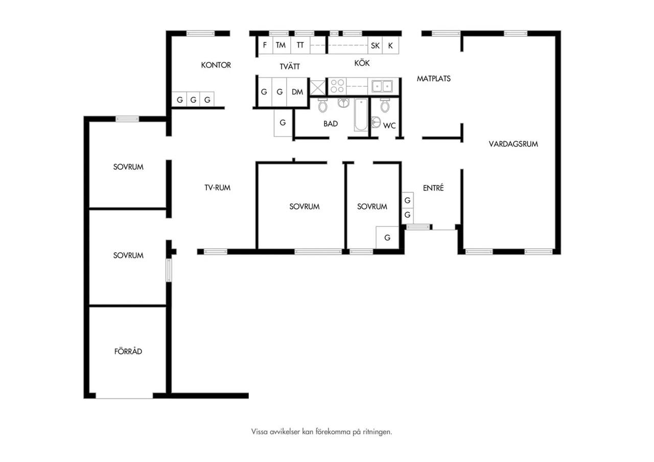 Floor plan for Tjörngatan 6