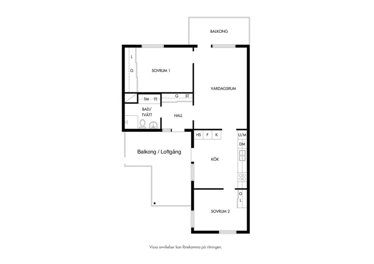 Floor plan for Bomgatan 23A