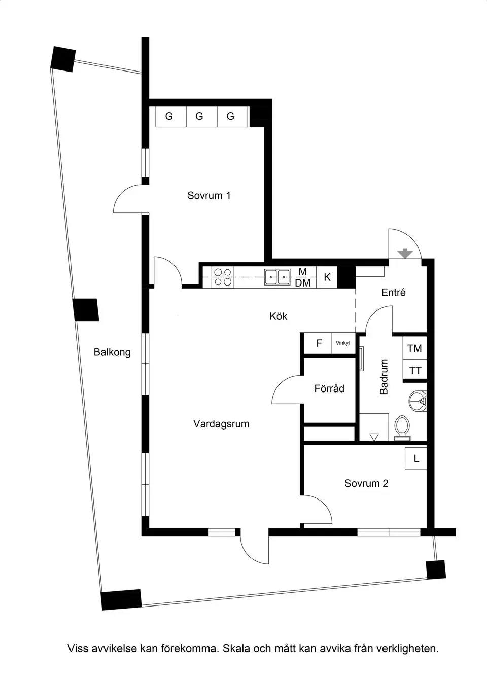 Floor plan for Gaffelseglet 39