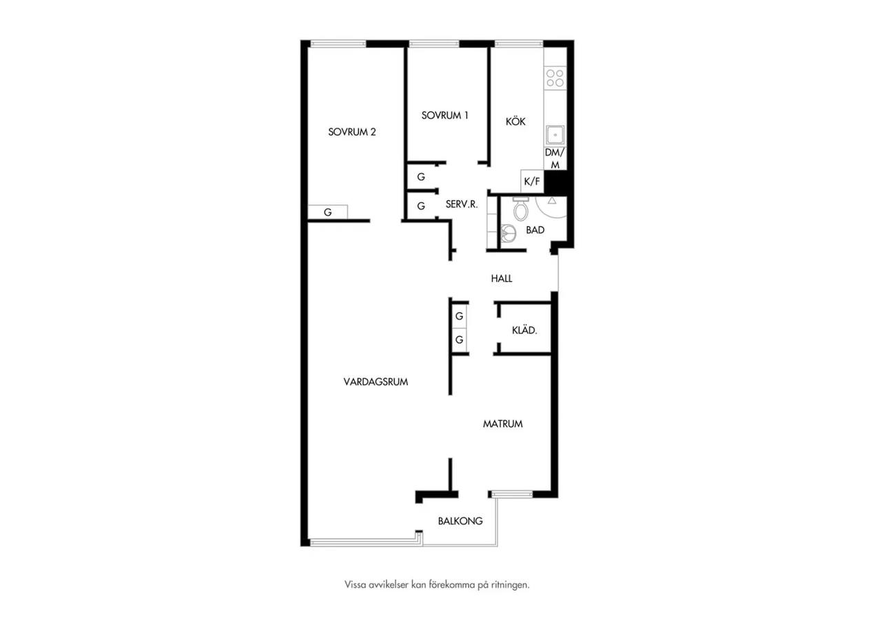 Floor plan for Regementsgatan 56C