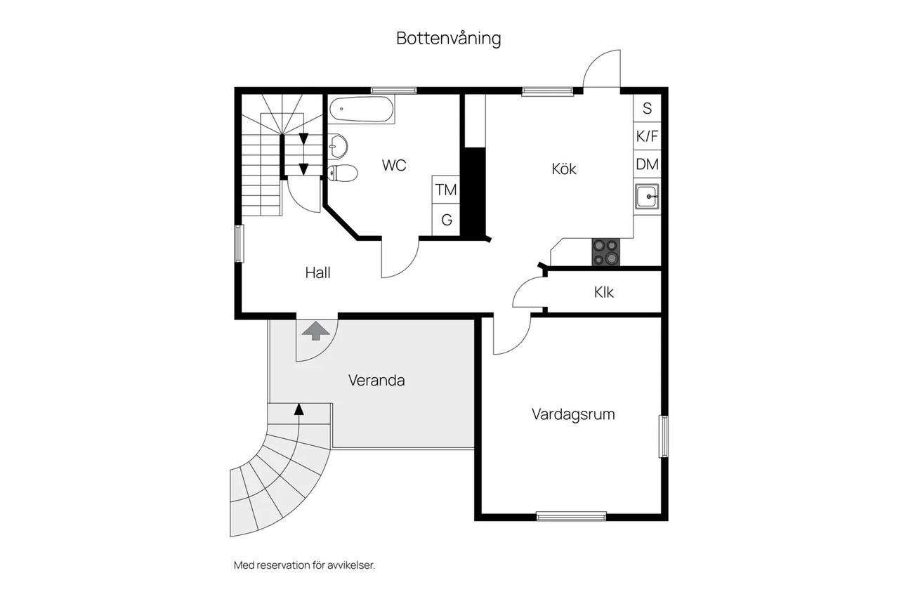 Floor plan for Söderhagsvägen 4