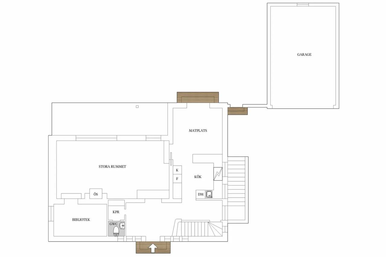 Planritning för Tornavägen 40