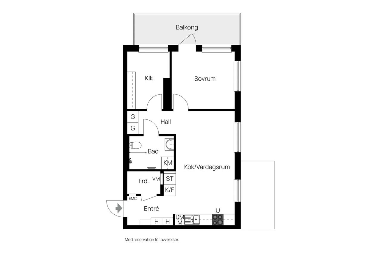 Floor plan for Gaffelseglet 23