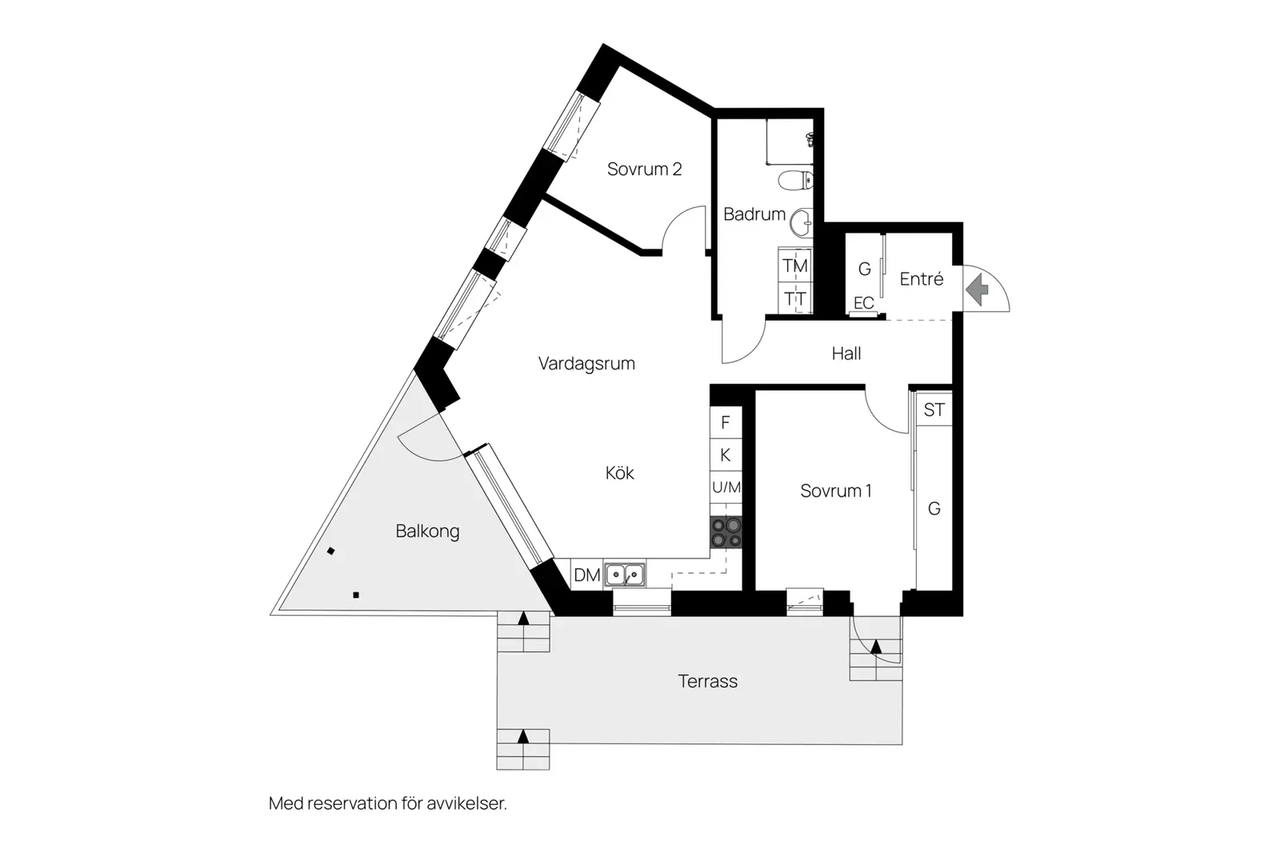 Planritning för Kungsljusgatan 13