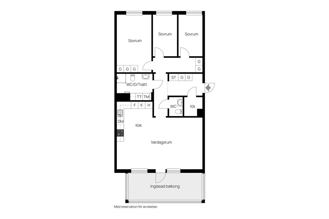 Floor plan for Backadalsstigen 2b