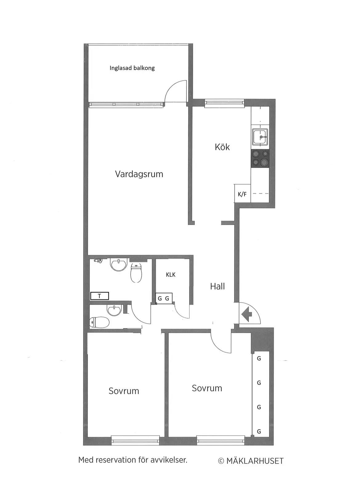 Planritning för Polstjärnegatan 59