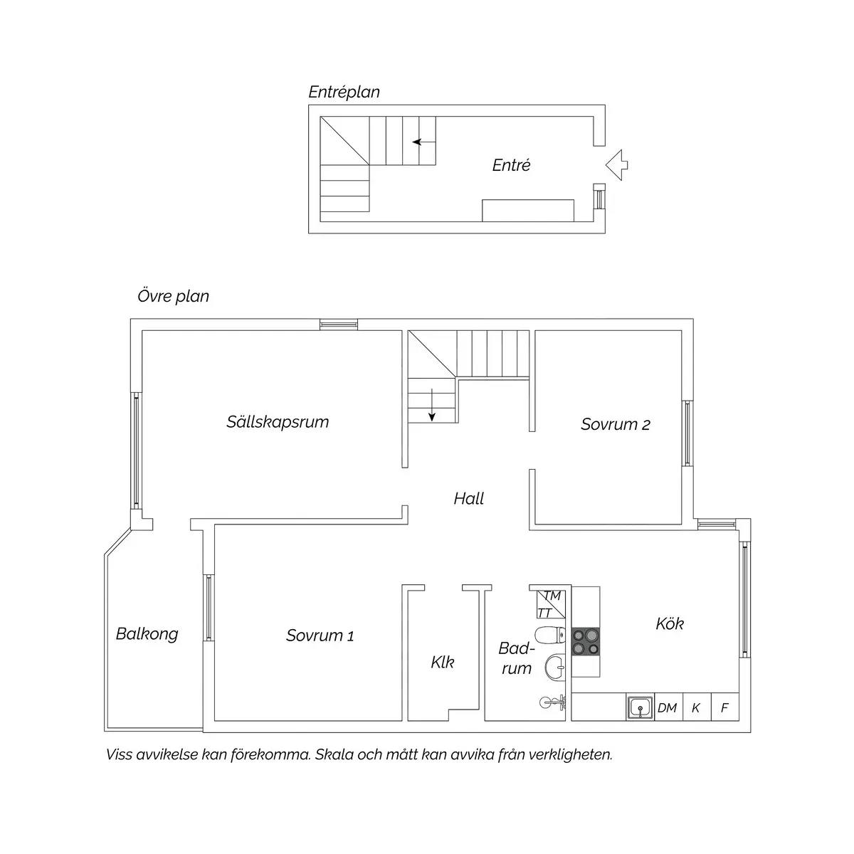 Planritning för Åbergssons väg 7B