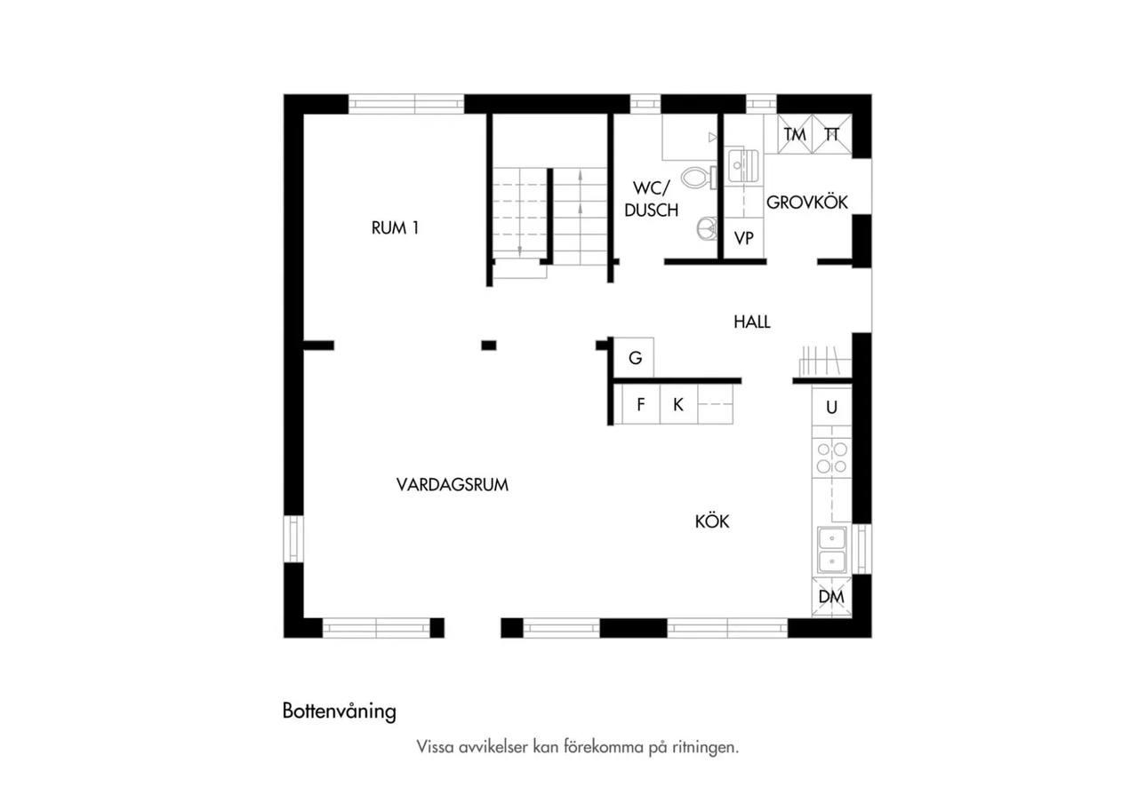 Floor plan for Gustaf Pålssons väg 18