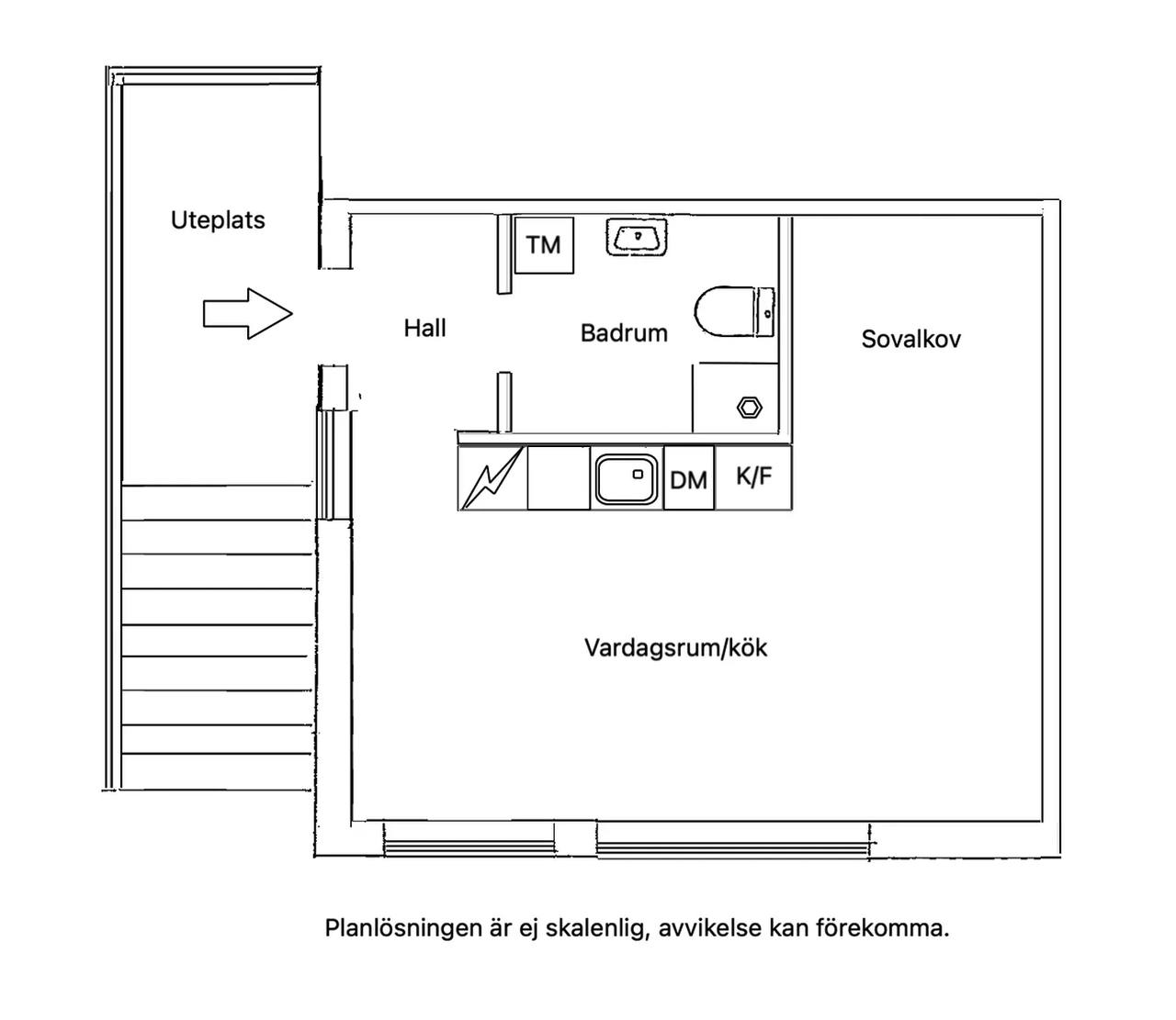 Planritning för Victor Balcks väg 102