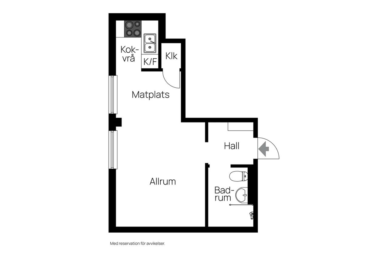 Floor plan for Radarvägen 15