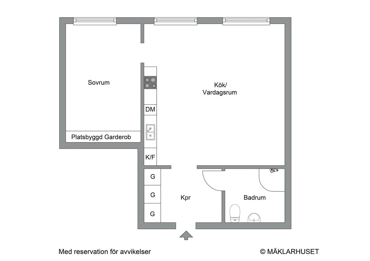 Floor plan for Ursviksvägen 8