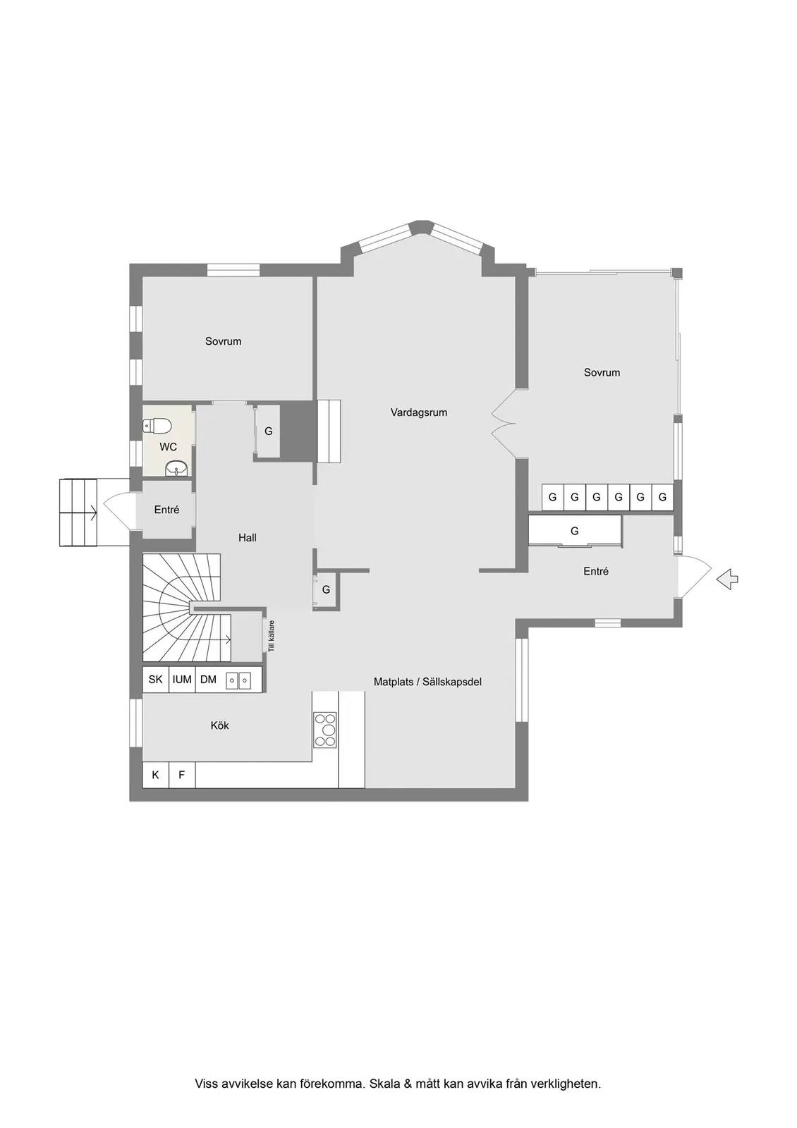 Floor plan for Viktoriagatan 2