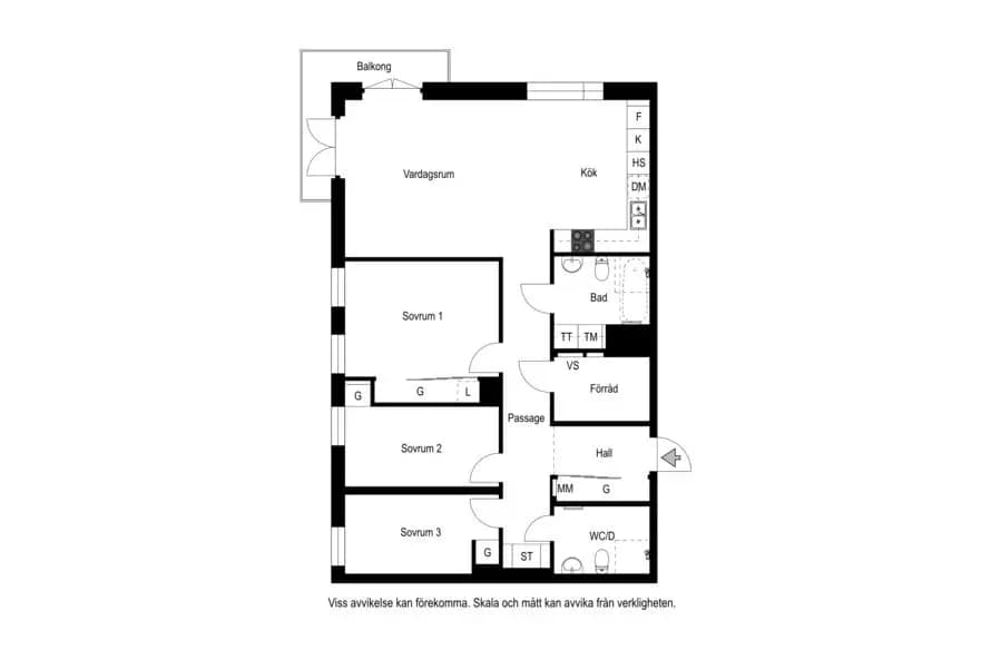 Floor plan for Kalkstensvägen 85