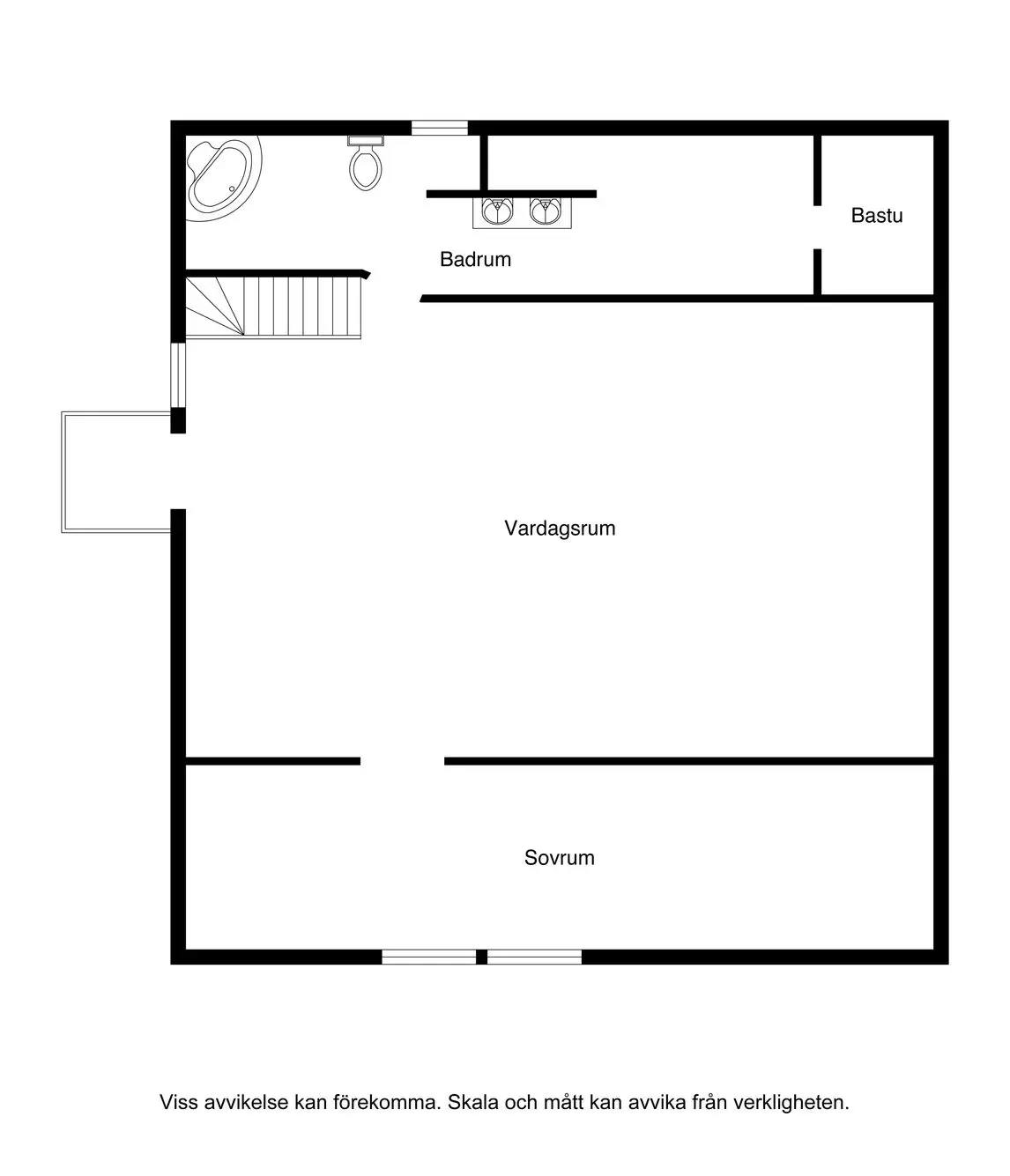 Floor plan for Tungelstavägen 45D