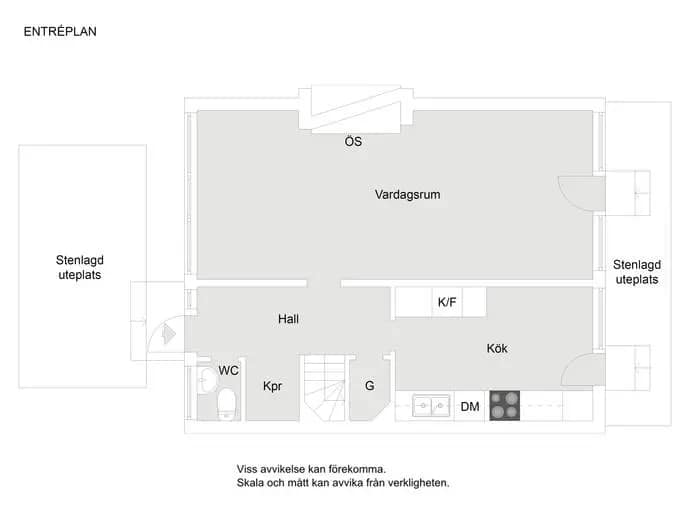 Floor plan for Vikingavägen 4