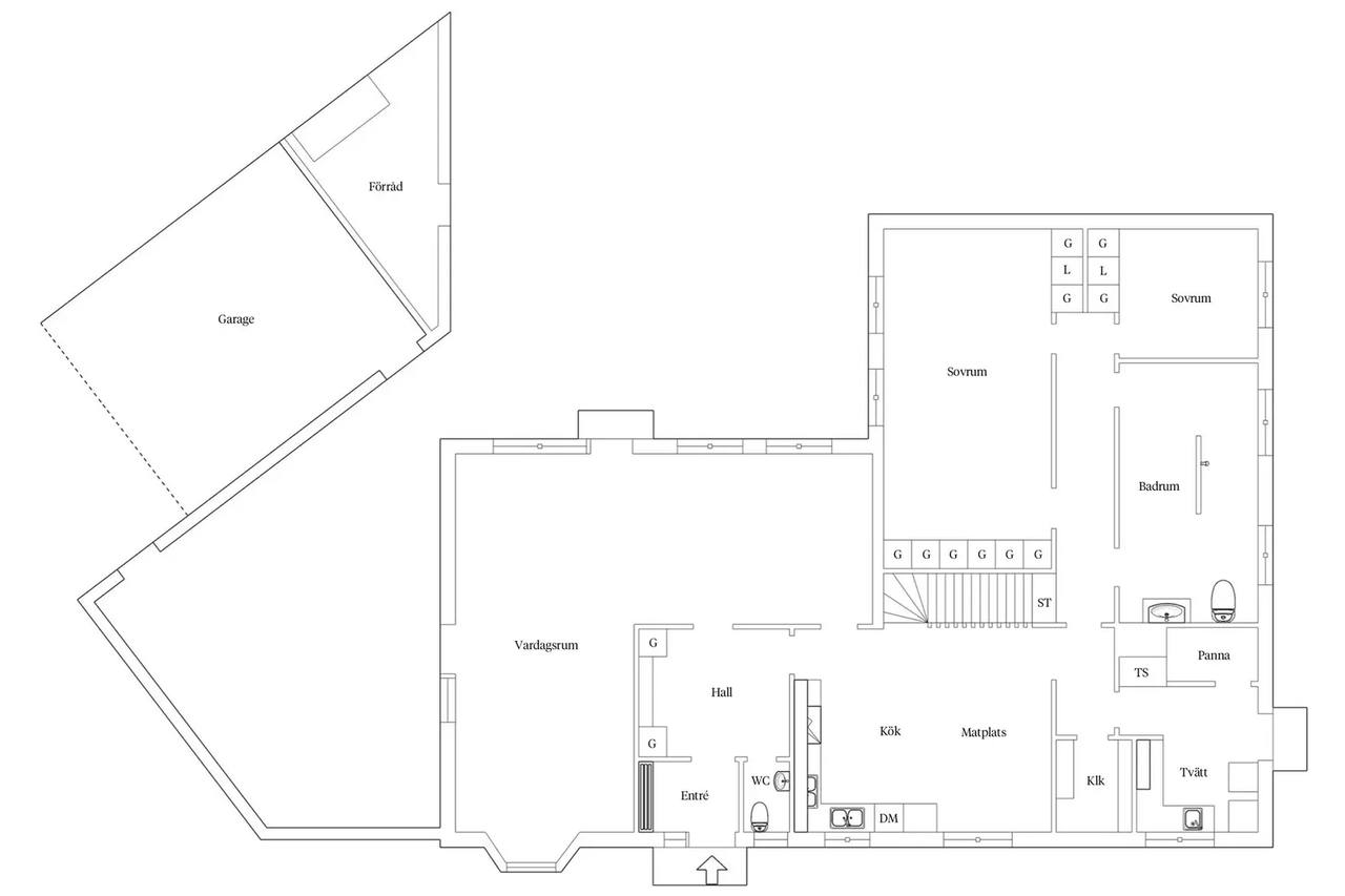 Floor plan for Idunavägen 39