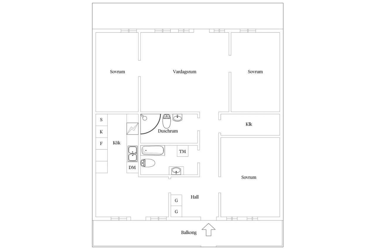 Floor plan for Sagogången 54
