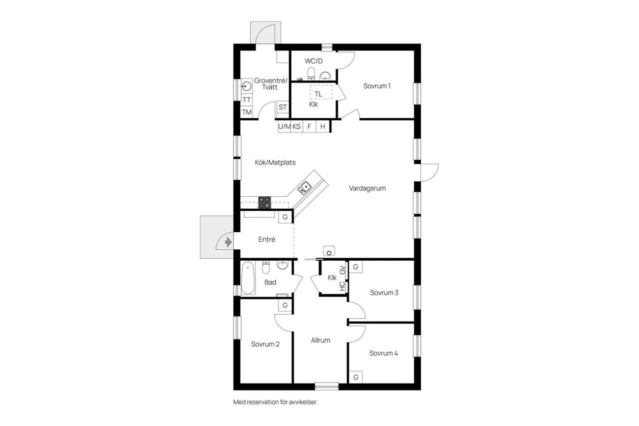 Floor plan for Västerhejde Stenstuguvägen 10