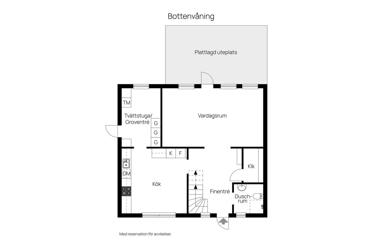 Planritning för Västra Sömmerskestigen 10