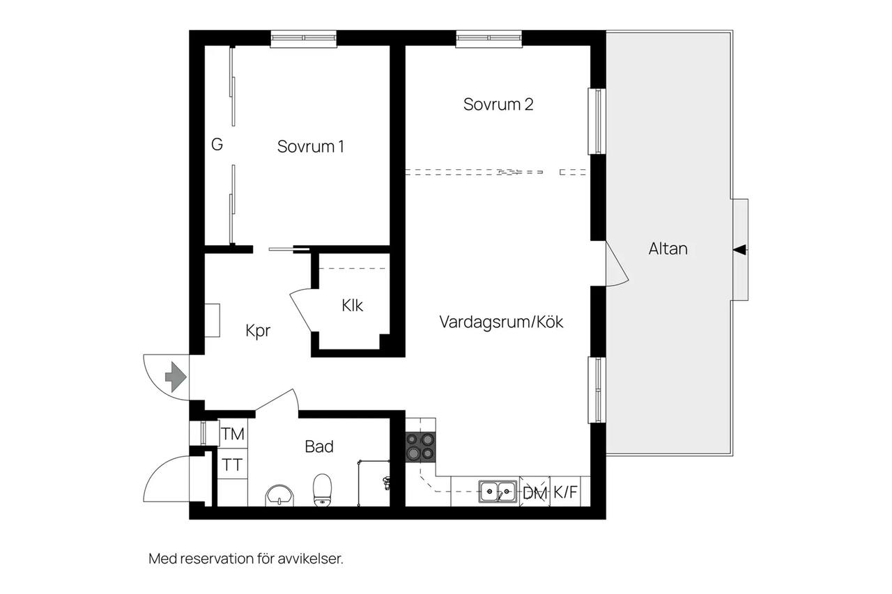 Floor plan for Frökentorpsvägen 65