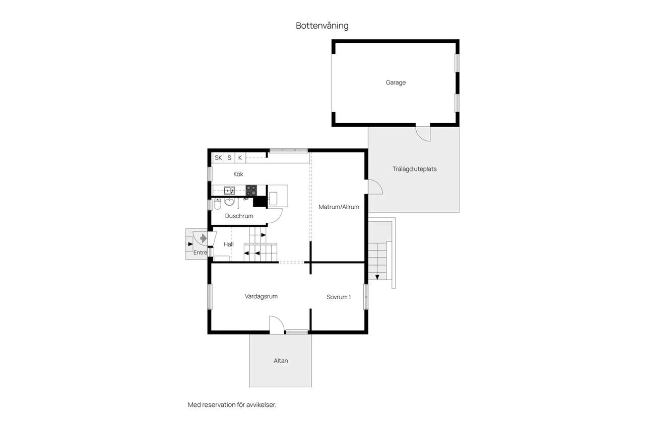 Floor plan for Bältegatan 6