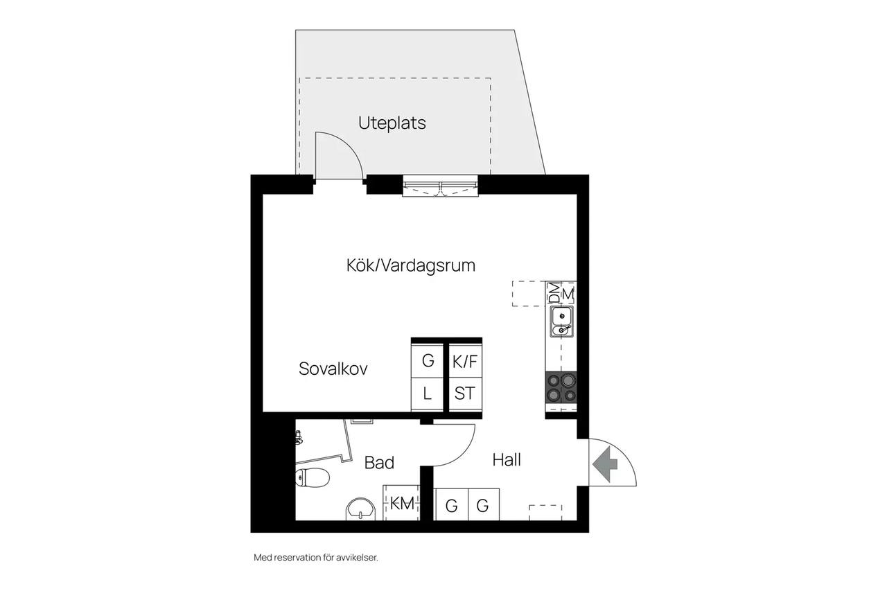 Floor plan for Skogängsvägen 36