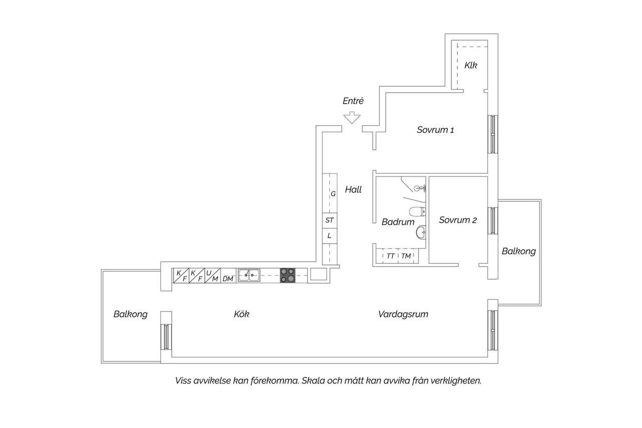 Floor plan for Kabelverksgatan 44