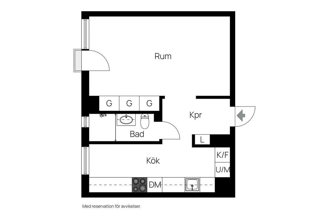 Floor plan for Södra Storängsvägen 62 A