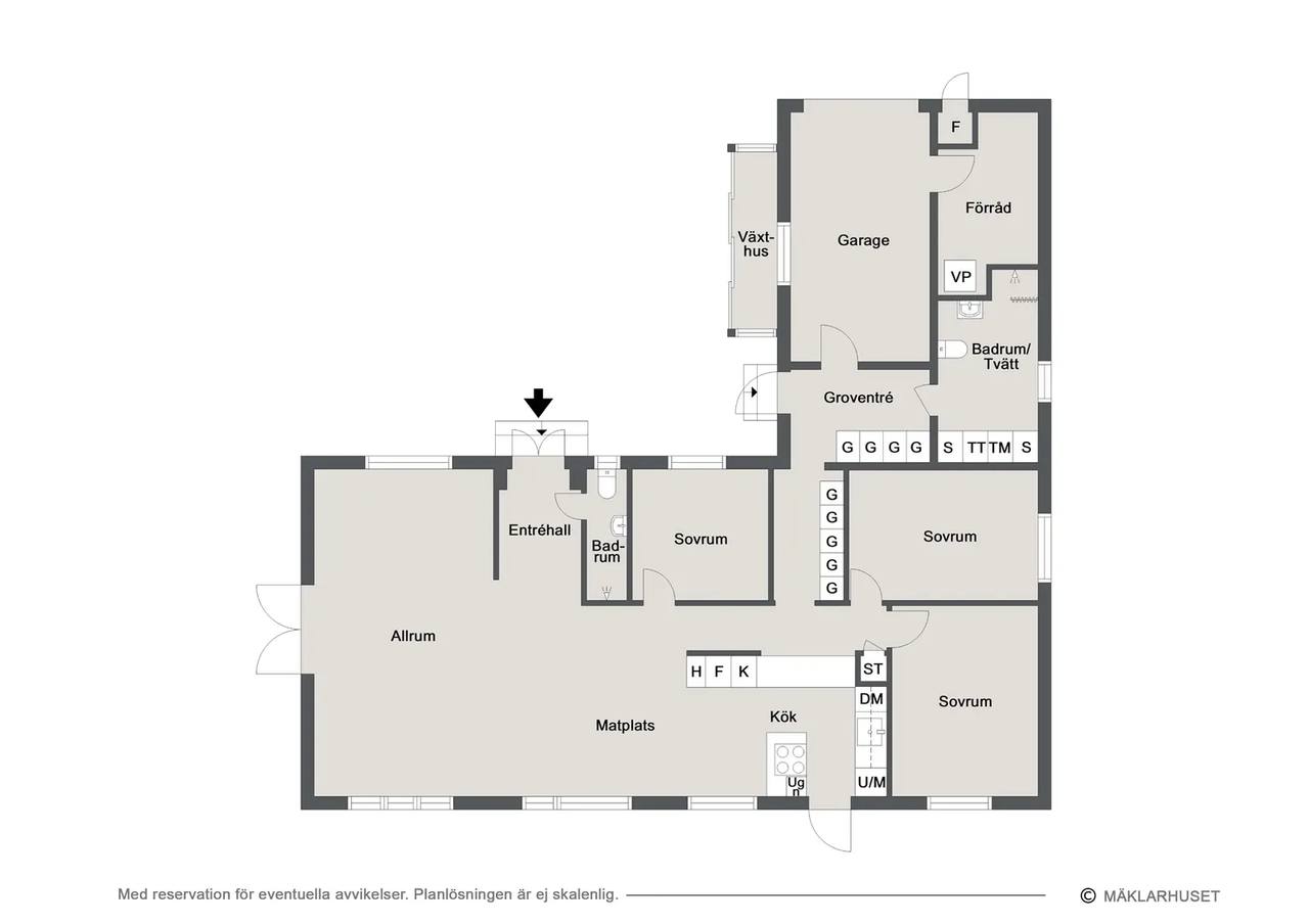 Planritning för Jakobsdalsvägen 4