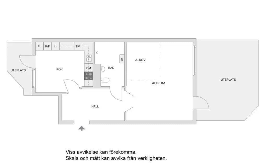 Planritning för Fallskärmsgatan 1