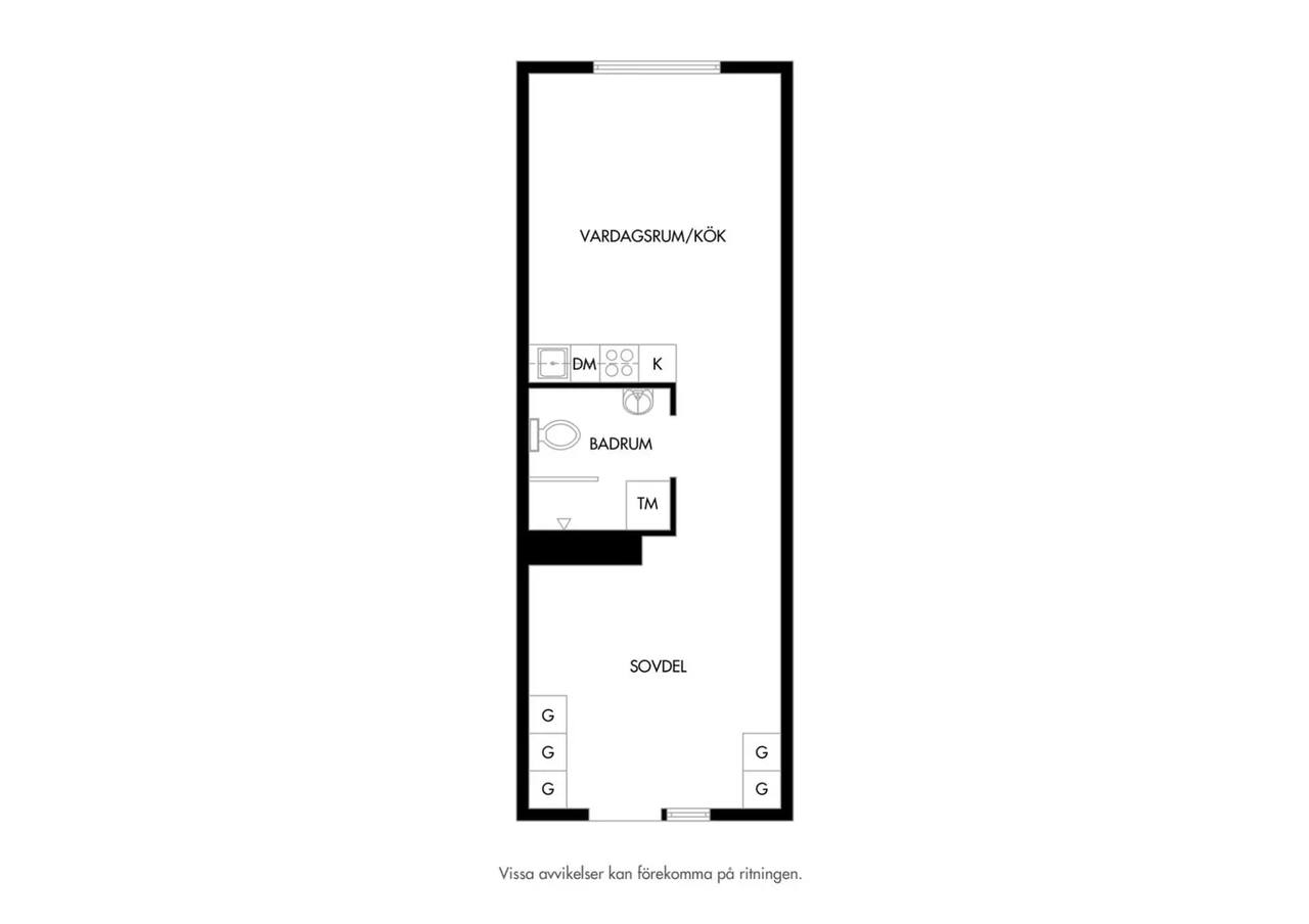 Floor plan for Lönngatan 18A