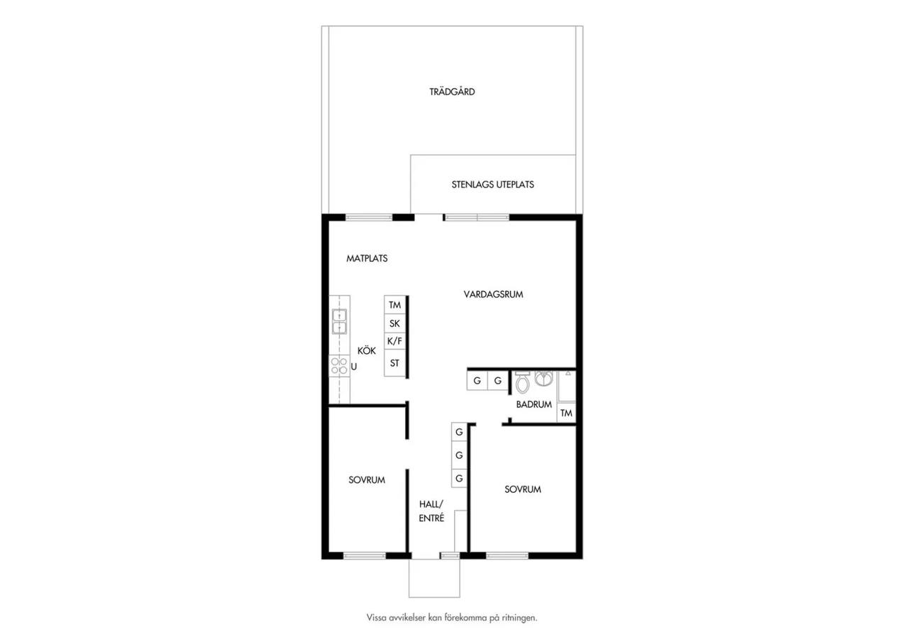 Floor plan for Utsättaregränden 101