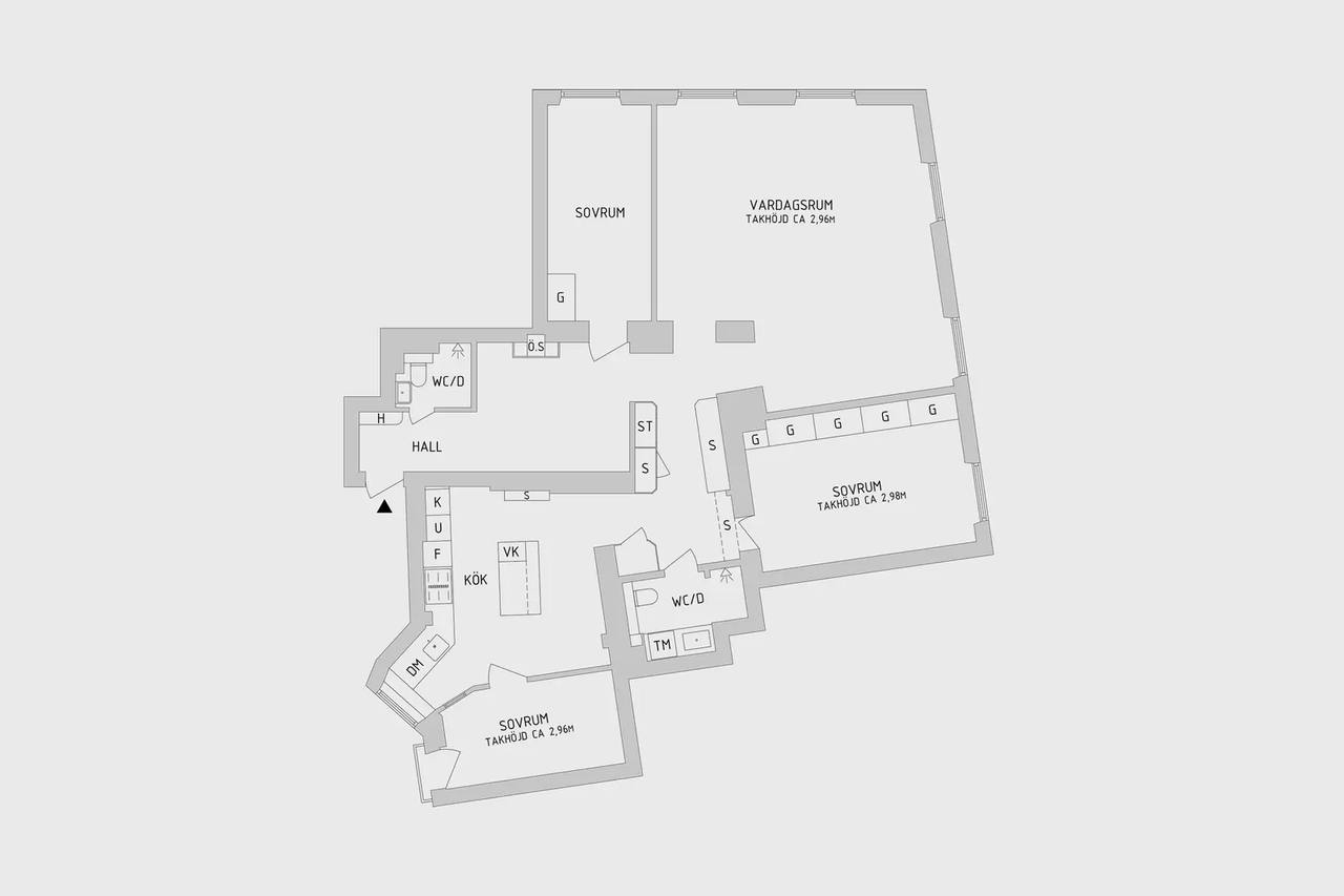 Floor plan for Värtavägen 16