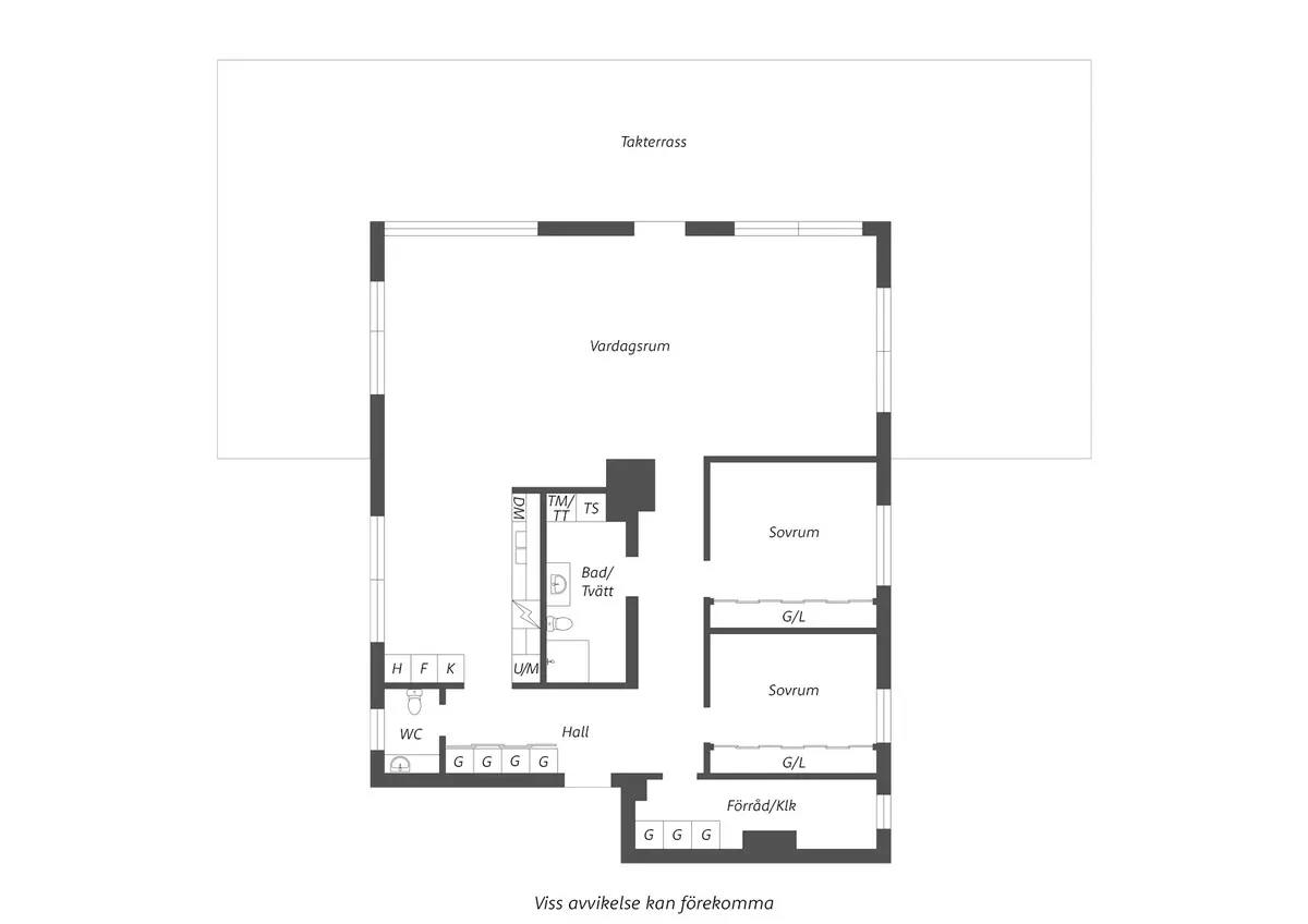 Floor plan for Sturegatan 54