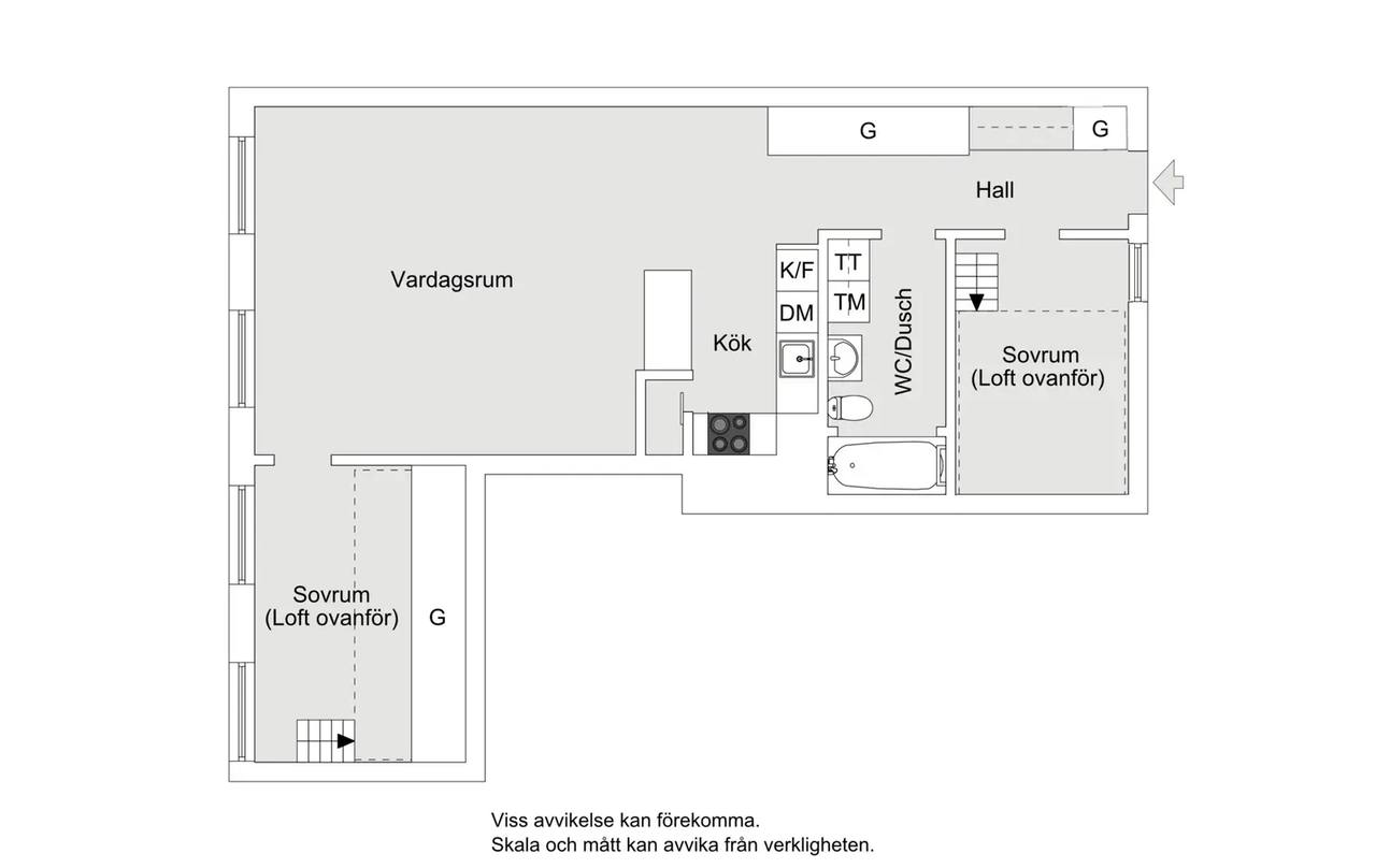 Floor plan for Garverigränd 7