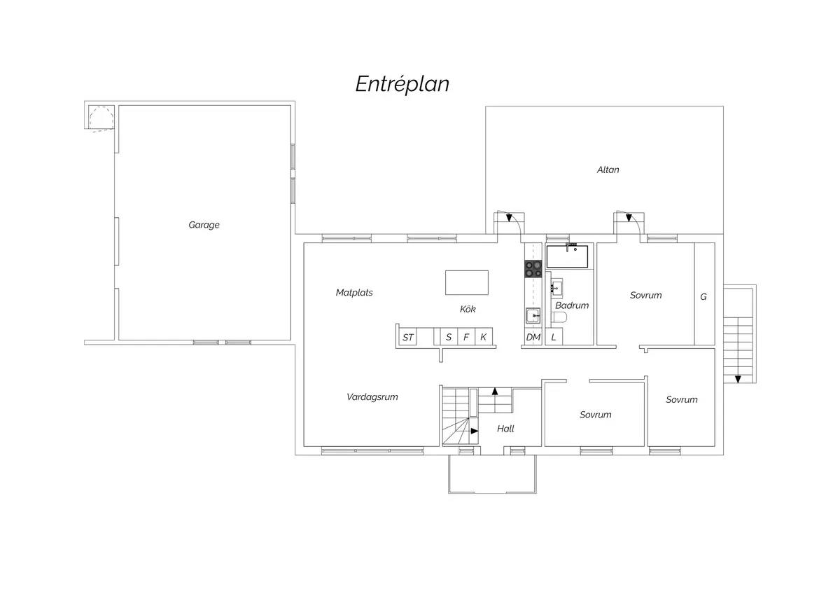 Floor plan for Urforsvägen 14B