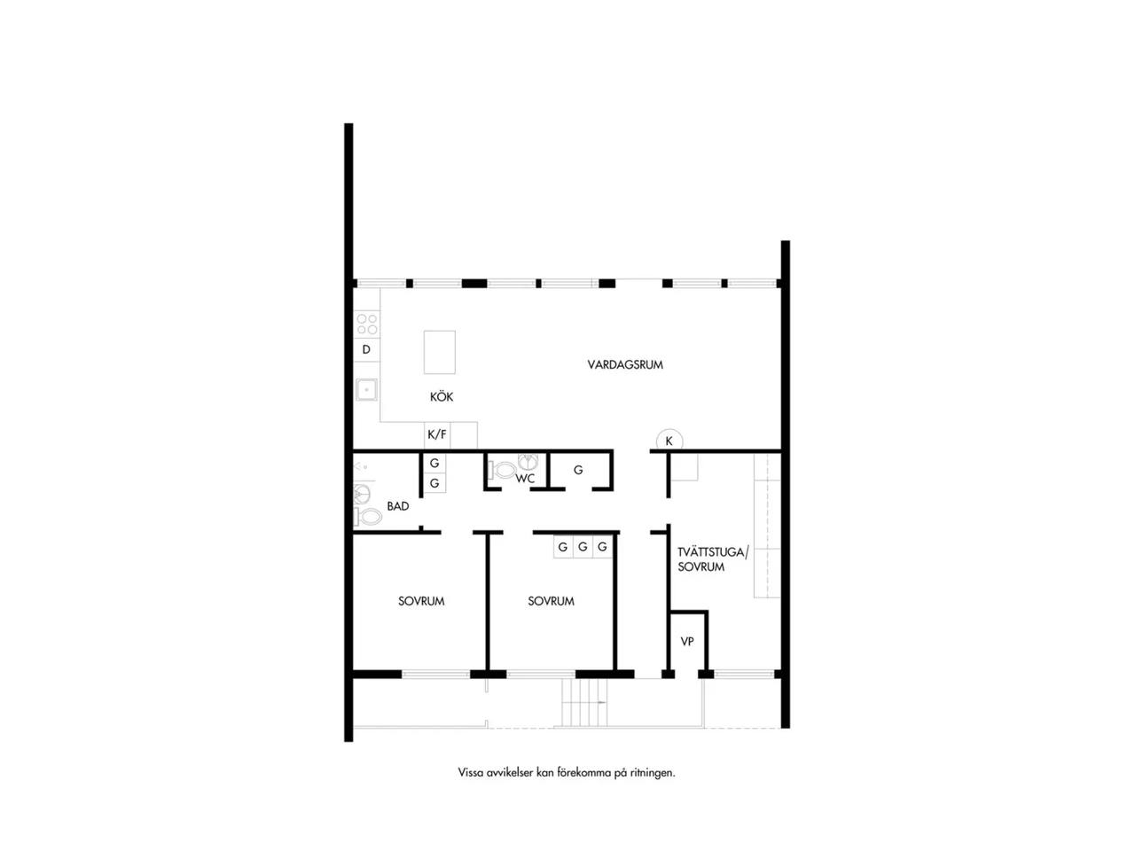 Floor plan for Strandgatan 52A