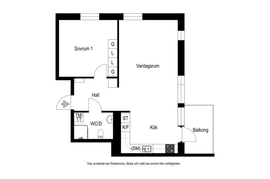 Floor plan for Mariehemsvägen 92