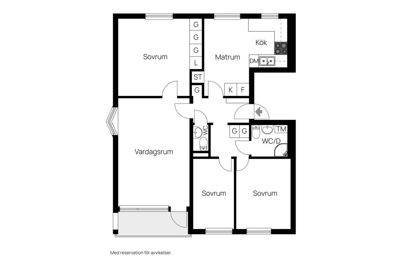 Planritning för Färnebogatan 10a