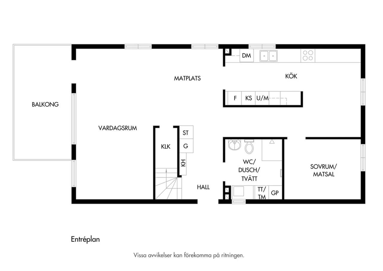 Floor plan for Båtbyggaregatan 104
