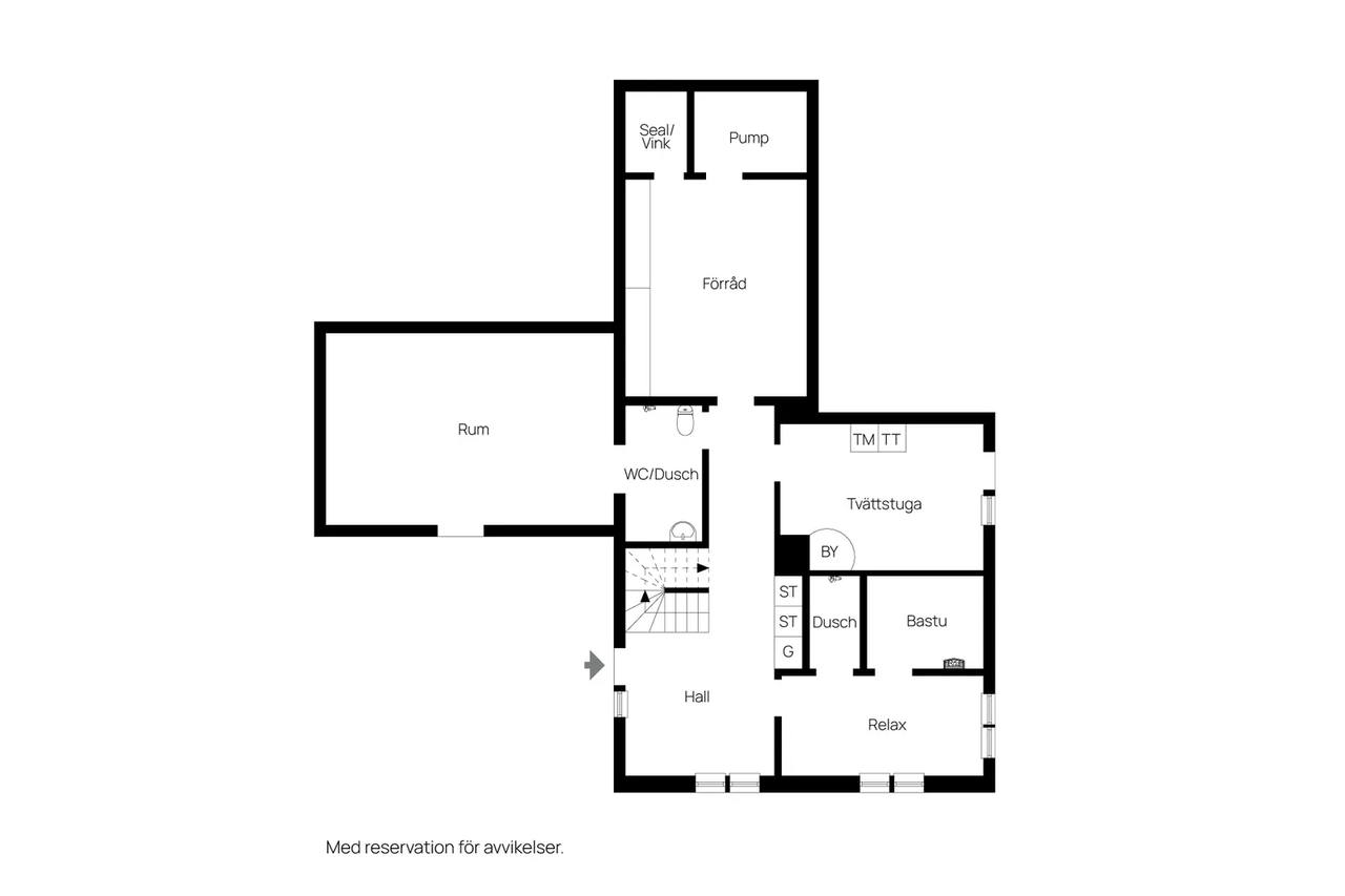 Floor plan for Stenhamravägen 15