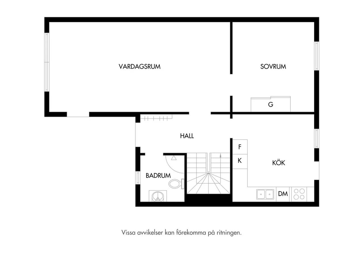 Floor plan for Söderåsgatan 33