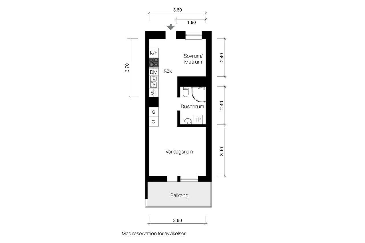 Planritning för Stenkvistavägen 11