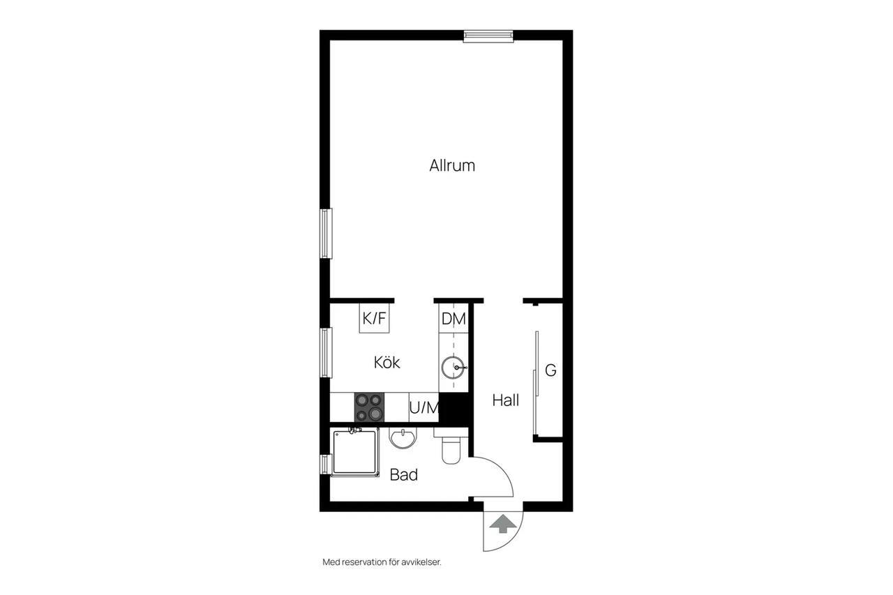Floor plan for Planteringsvägen 110C