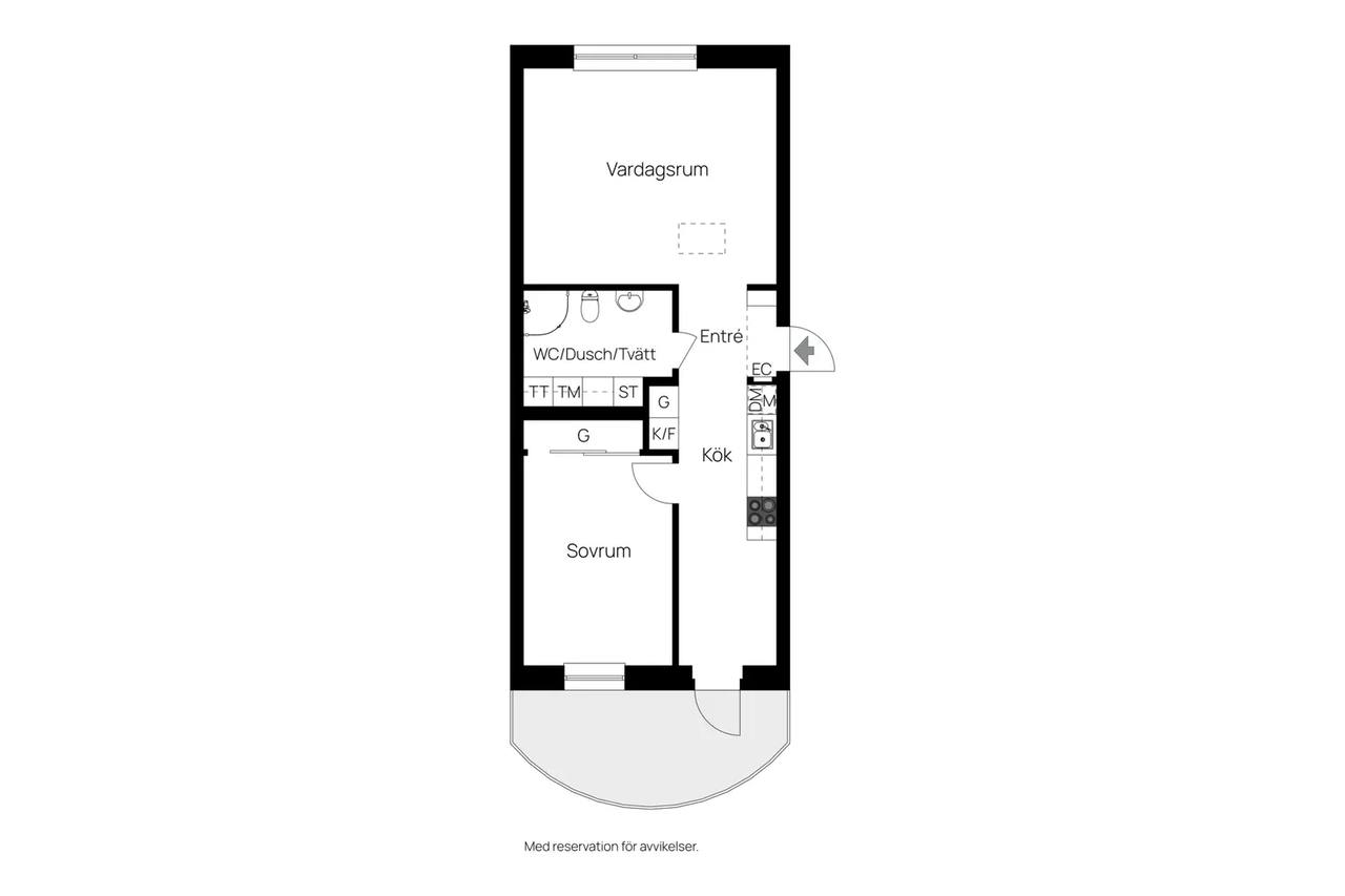 Floor plan for Sveagatan 3