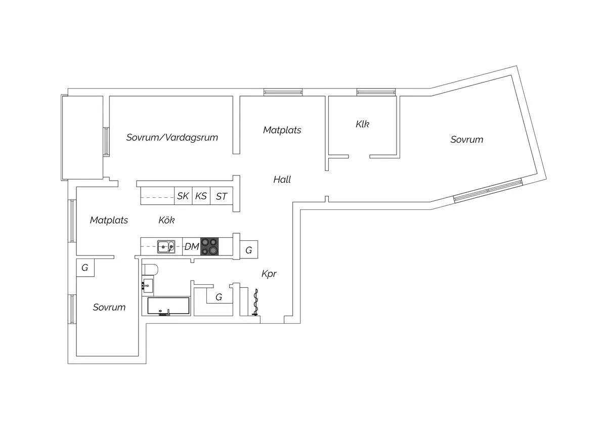 Floor plan for Ringvägen 57