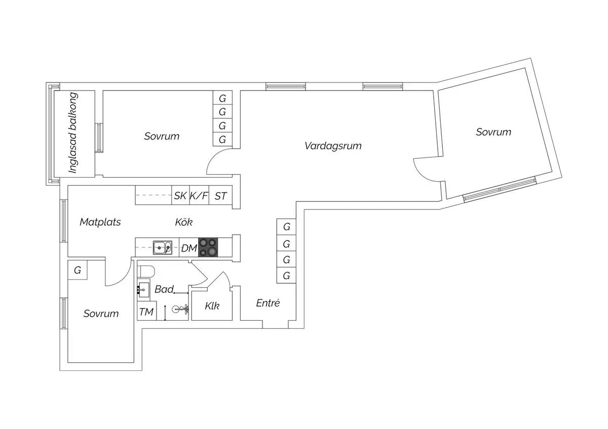 Floor plan for Ringvägen 65