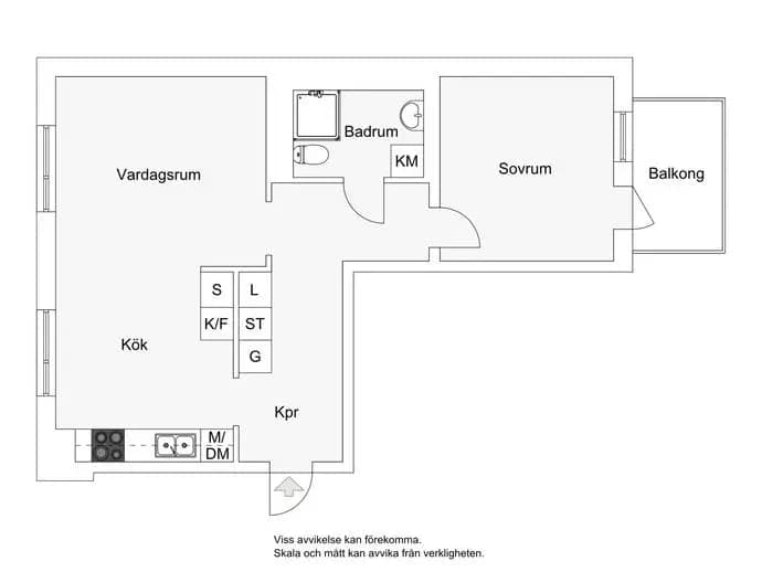 Planritning för Hammarögatan 14