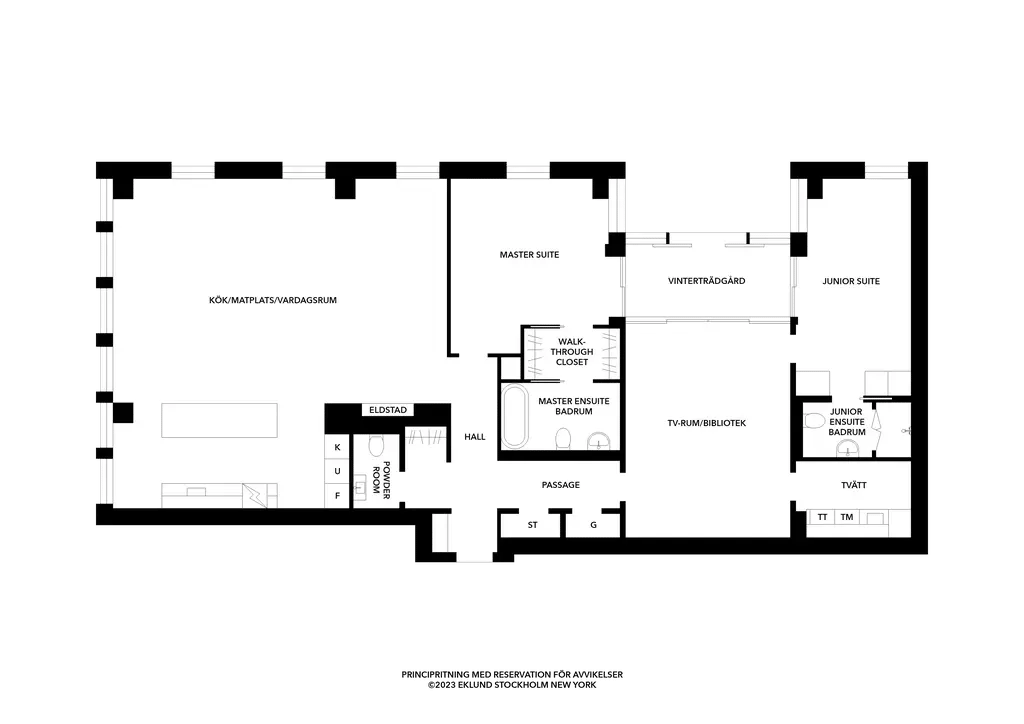 Floor plan for Lindholmsallén 8001