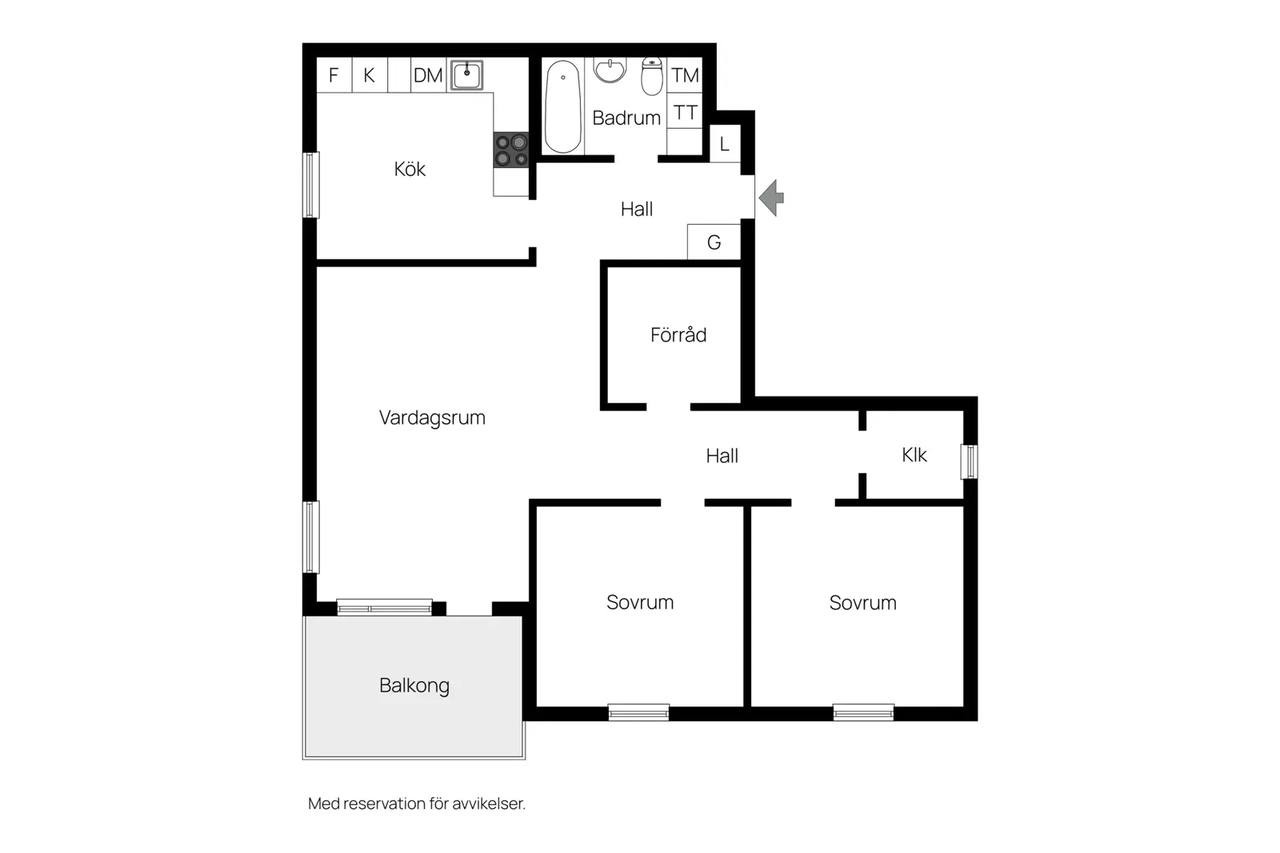 Planritning för Mangårdsvägen 31